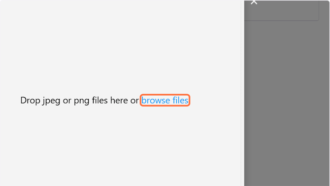 Click on browse files, 